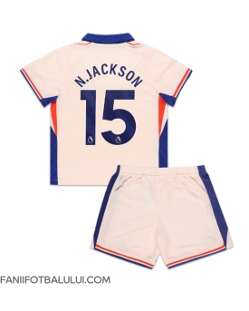 Chelsea Nicolas Jackson #15 Echipament de Fotbal Replică 2024-25 Copii Deplasare (+ Șorturi)